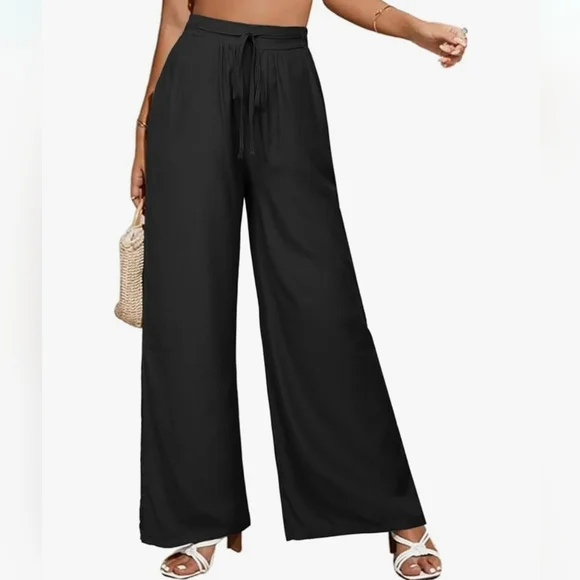 Palazzo flowy pants - Picture 1 of 8